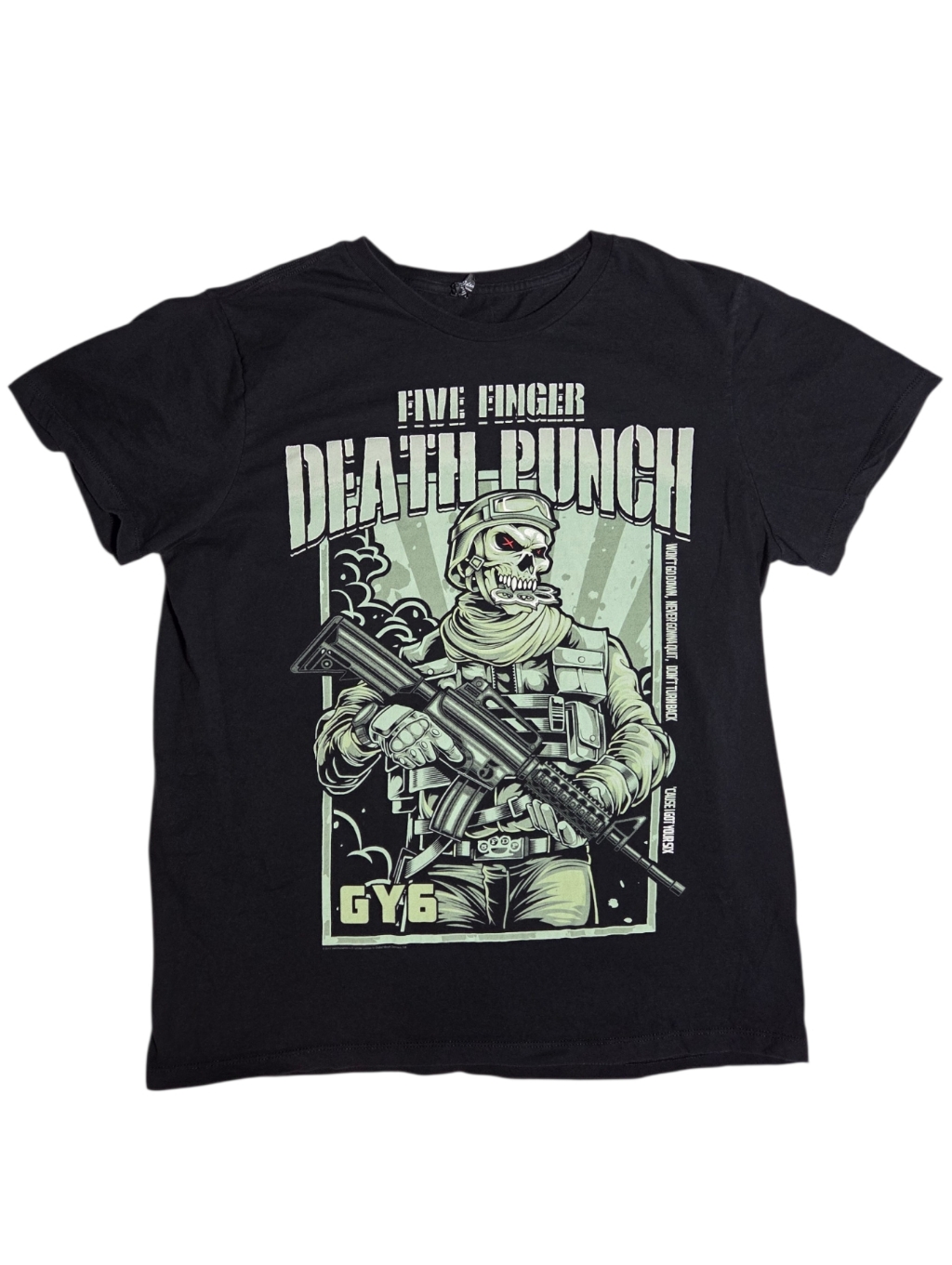 Five Finger Death Punch Gy6 Got Your Six Graphic Band Tee Streetwear Metal Xl